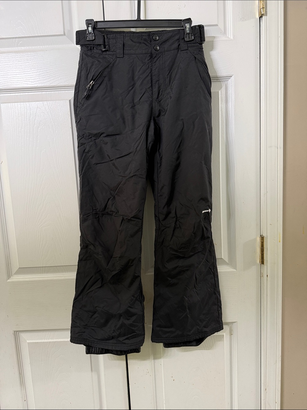 Outdoor Gear Kids Black Insulated Snow Pants Sz L EUC worn once